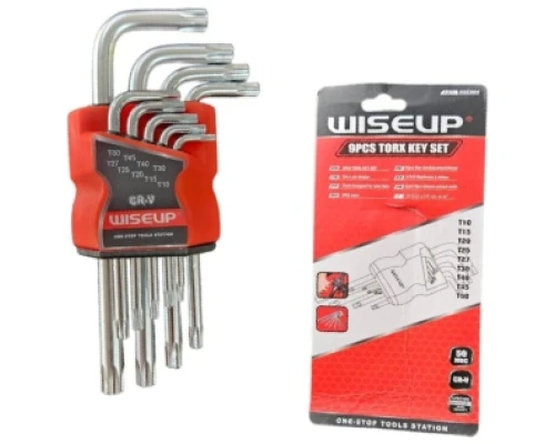 9PCS TORX STAR KEY SET (WISEUP)