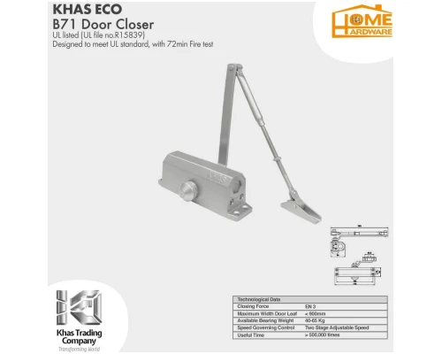 Door Closer (KHAS) ECO Color Silver